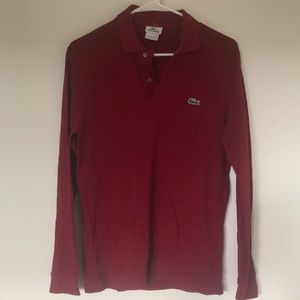 Lacoste long sleeved polo